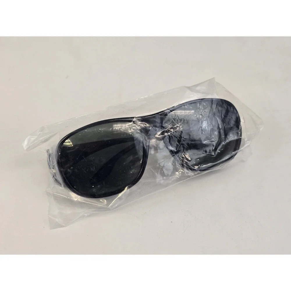 Yogo‎ Vision 8059 Solar Shield Unisex Wrap Around Black Sunglasses 60-18-132 NIP